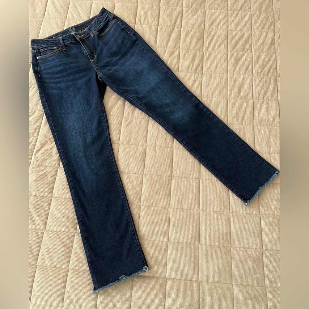a.n.a Dark Indigo Straight Leg Jeans